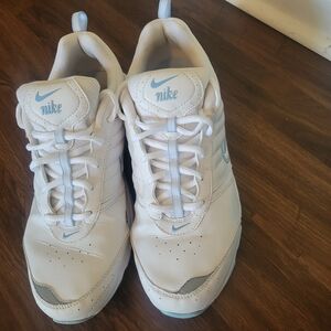 Nike White and Blue Sneakers